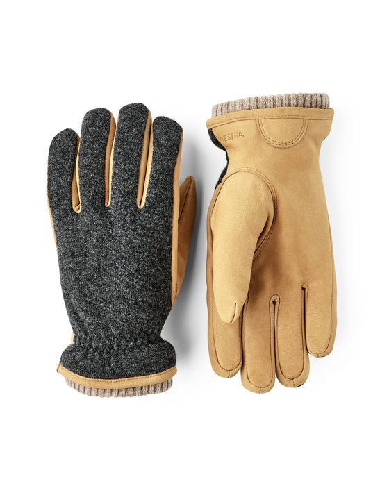 Hestra Noah Charcoal/Tan Gloves