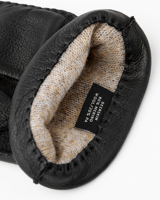 Hestra Matthew Black Deerskin Gloves