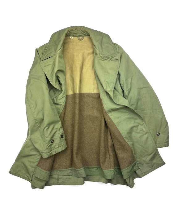 US Army Olive Green Shawl Collar Mackinaw (M/L)