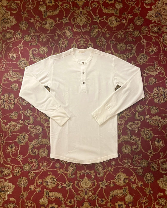 1927 Henley Shirt Long Sleeve Ecru