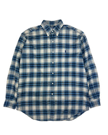  Polo Ralph Lauren Blue Checkered Flannel (M)