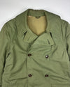 US Army Olive Green Shawl Collar Mackinaw (M/L)