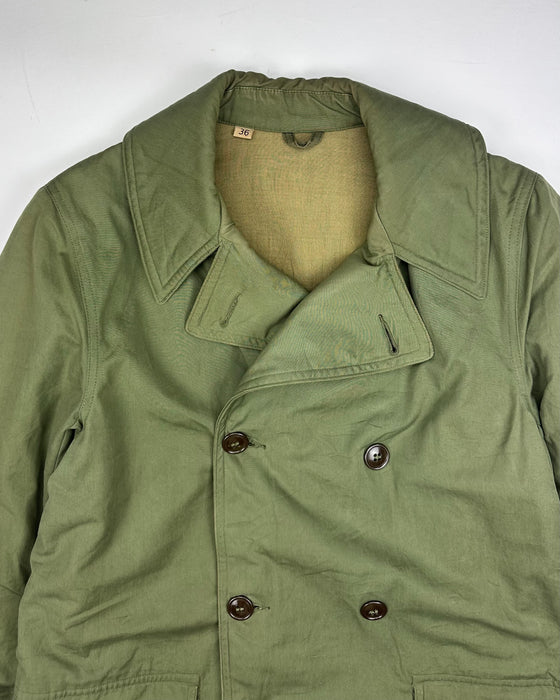US Army Olive Green Shawl Collar Mackinaw (M/L)