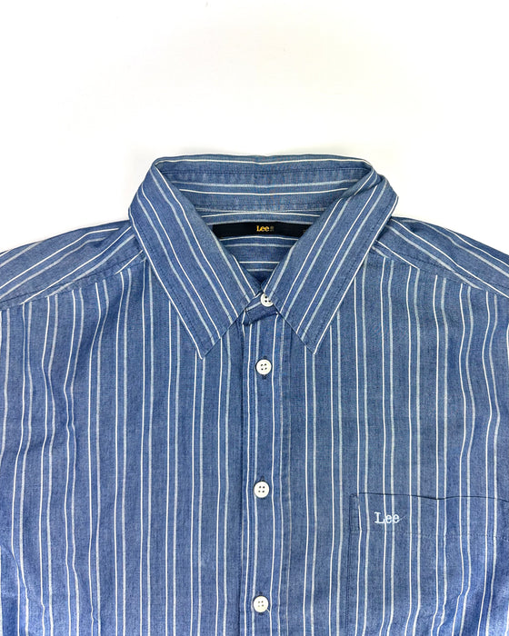 Lee Striped Chambray Shirt (XL)