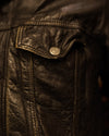 Levi's Leather Trucker Jacket Black (XL)