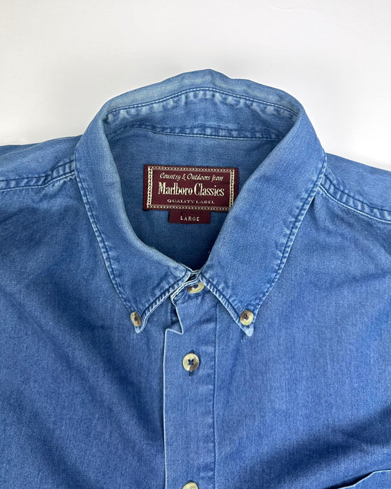 Marlboro Classic Blue Denim Shirt (L)