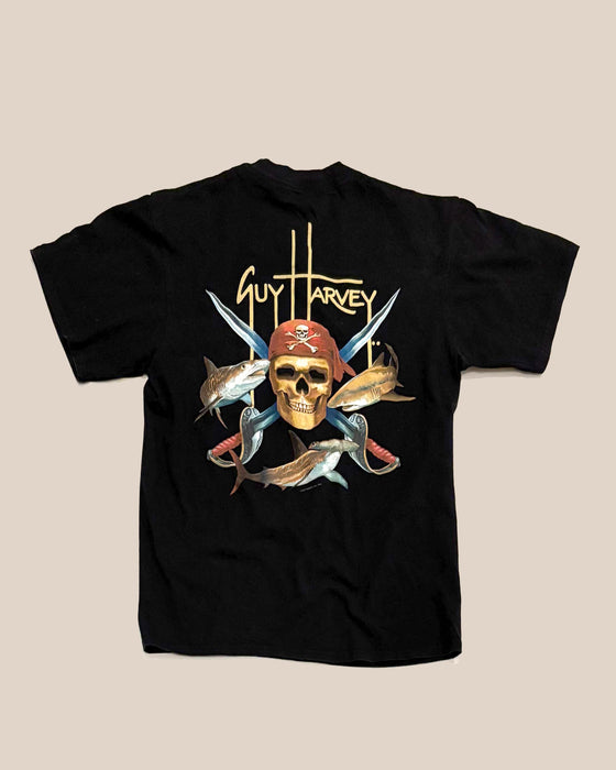 Guy Harvey Pirates and Sharks T-Shirt  (M)