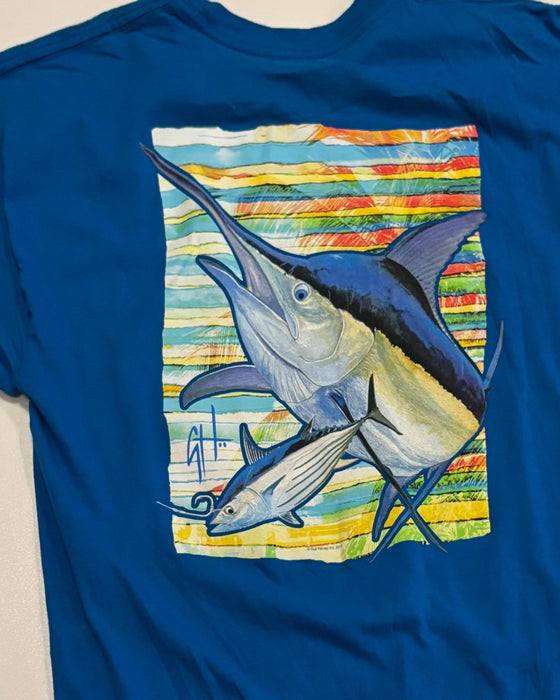 Guy Harvey Light Blue T-Shirt No.2  (L)