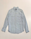 Polo Ralph Lauren Blue Linen Shirt (L)