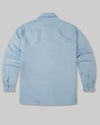 Cathcart Rayon Linen Camp Shirt Blue