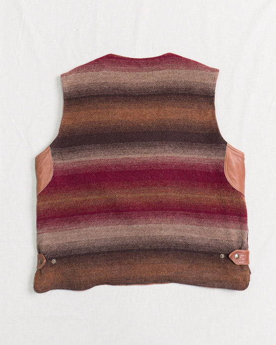 Eddie Bauers Reversible Striped Wool Vest (XL)