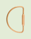 Keychain Brass D-shape