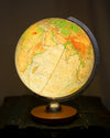 German Geographical Globe with Lamp