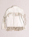 White Leather Western Jacket (S)
