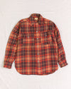 Cascade Orange Brown Checkered Flannel (M)
