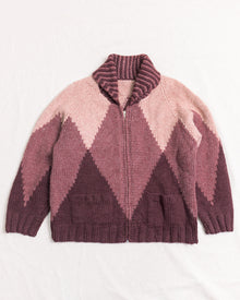  Purple Triangles Cardigan (M/L)