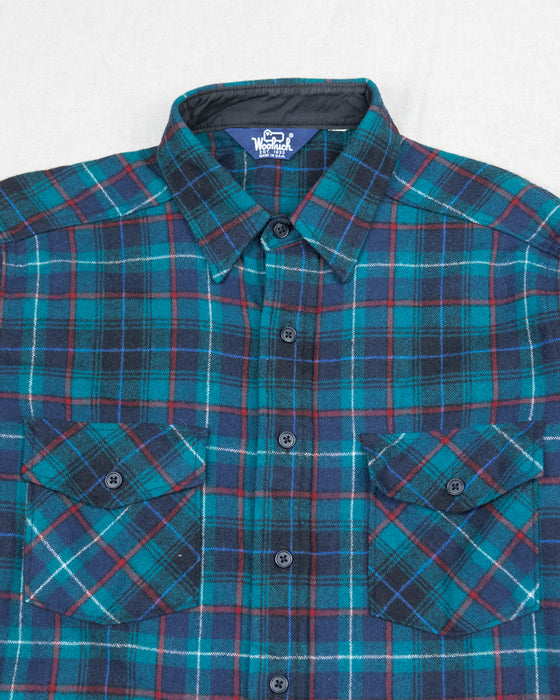 Woolrich Green Red Tartan Shirt (XL)
